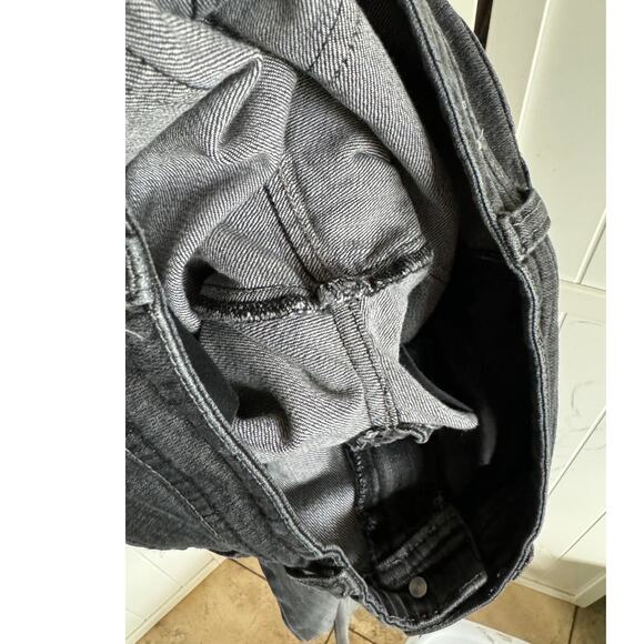 Chico's Womens Jeans Sz 0 Reg 4 Platinum Black Facet RG Jean Gray Straight Leg - Picture 6 of 6